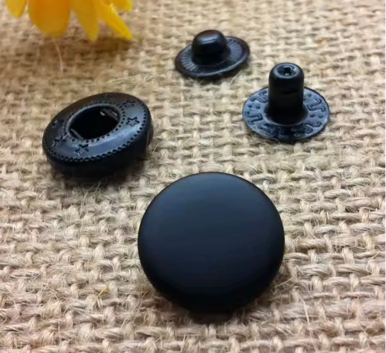 Matte Black 15mm fashion snap