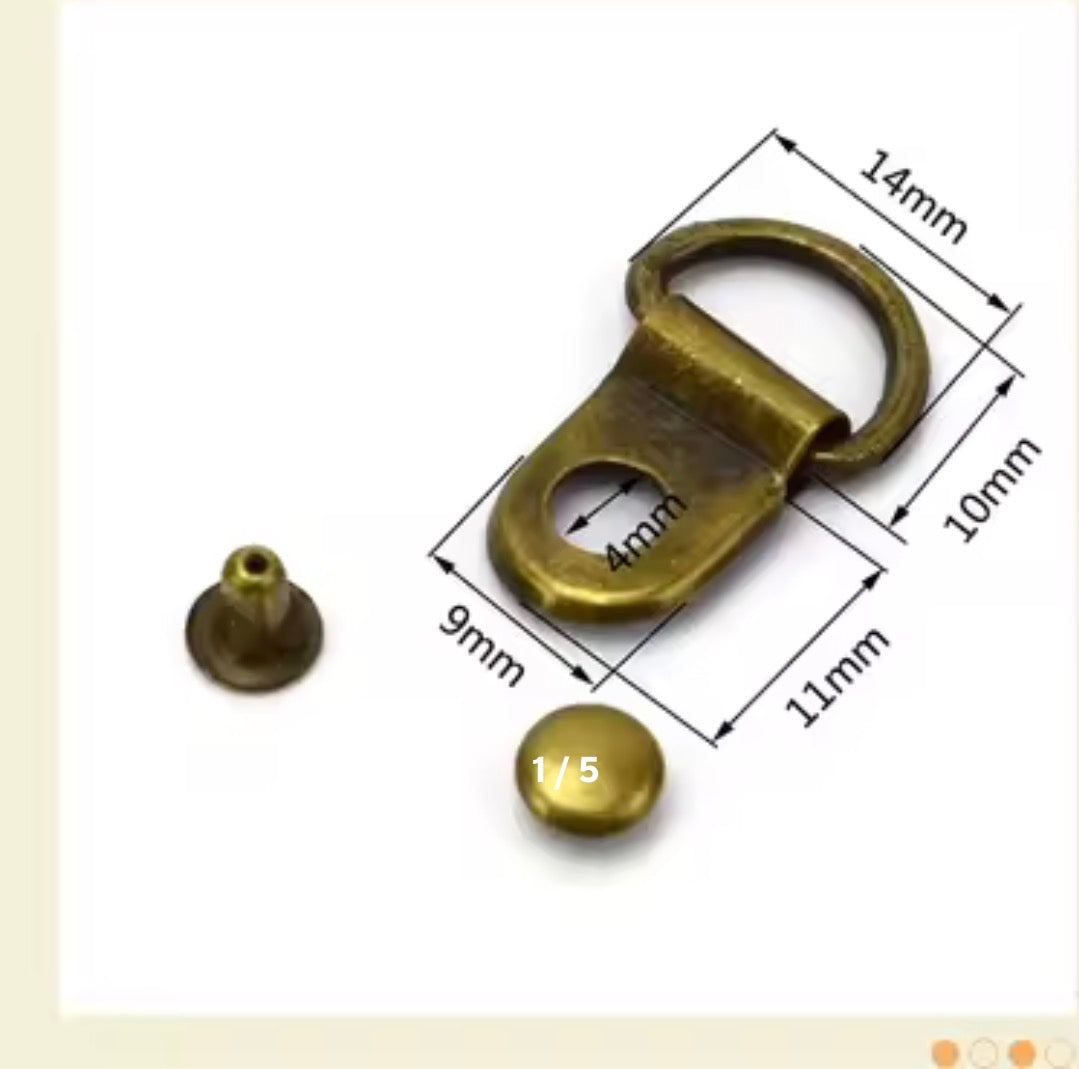 Corset Rings 1/2 inch D total length is 3/4