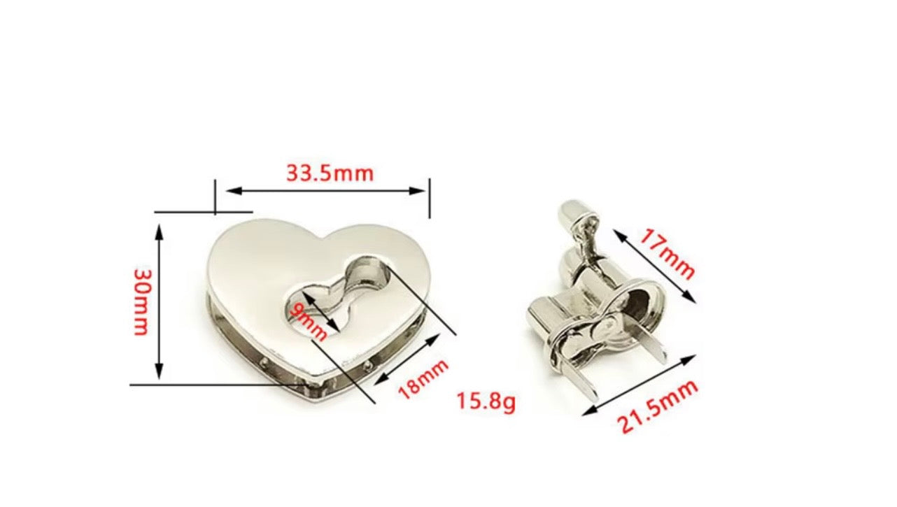 Heart shaped turn lock