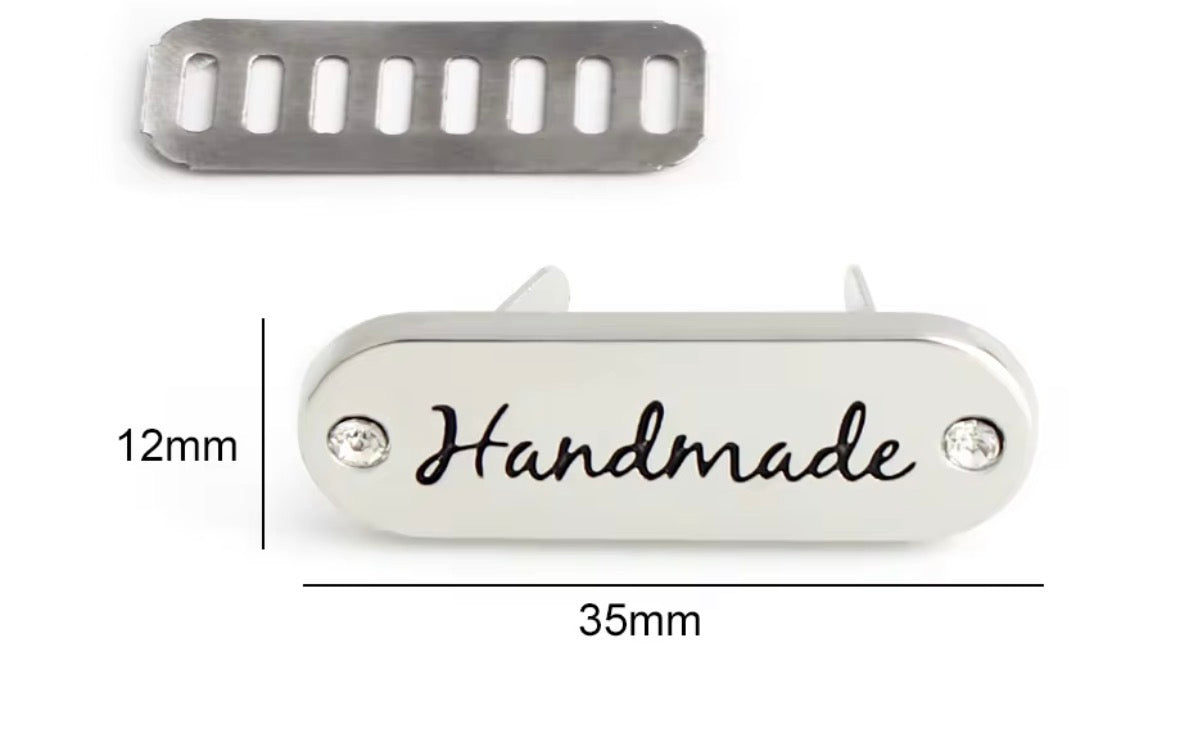 Handmade Tag with Crystal Accents