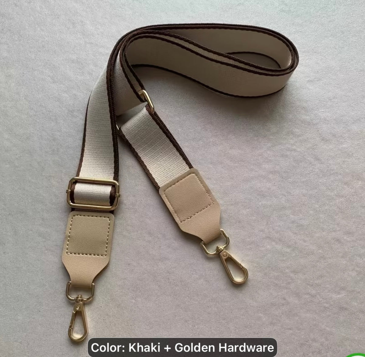 Premade Khaki with Brown strip